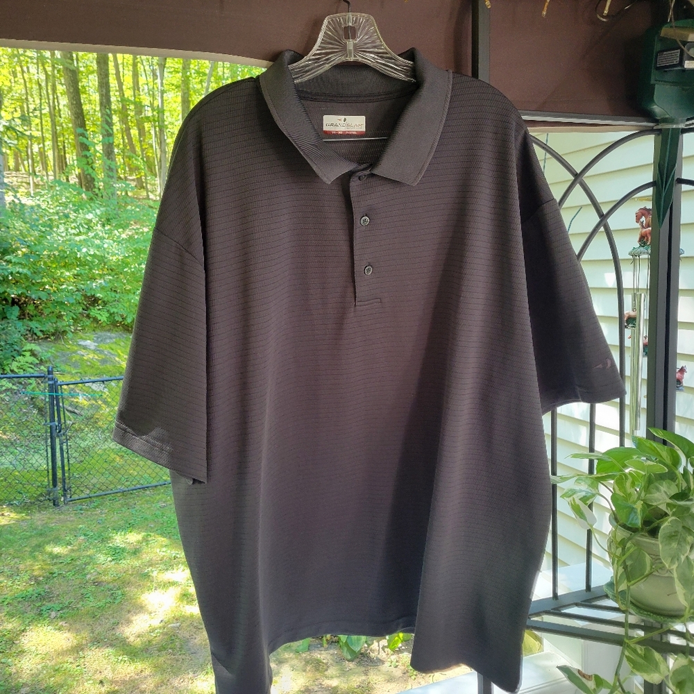 Men's Grand Slam Smoky Gray Golf Polo 3XB 3XG